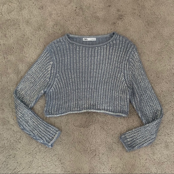 Zara Metallic Thread Knit Sweater - Picture 2 of 5